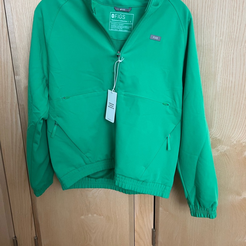 FIGS Emerald Green Sydney Scrub Jacket